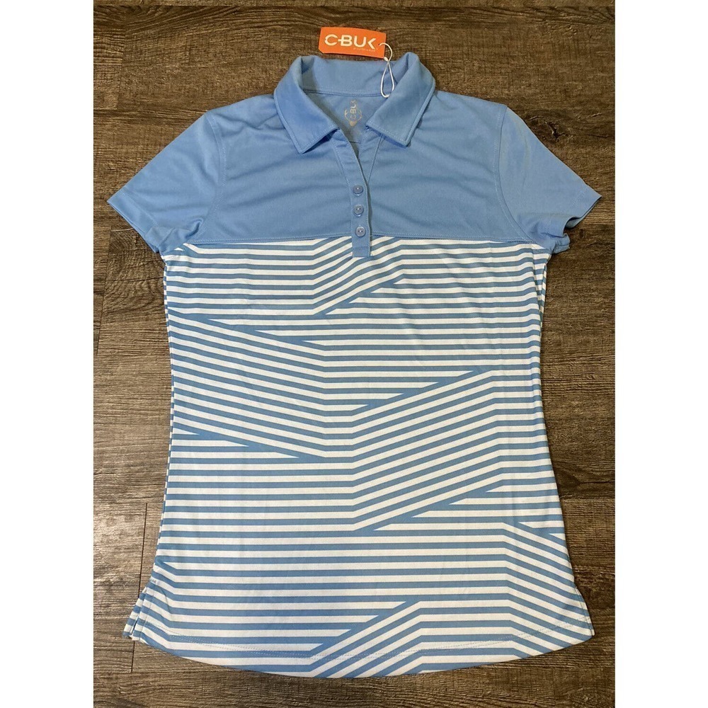 Cutter & Buck C-BUK Women’s Spree Polo LBK00012 Atlas Blue Size XS NWT